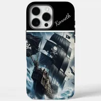 Pirate Ship In A Tempest iPhone 16 Pro Max Case