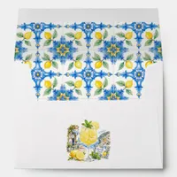 La Dolce Vita Amalfi Coast Lemon Tile Wedding Envelope