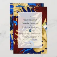 Exotic Forest Wedding Rehearsal Dinner Invitation