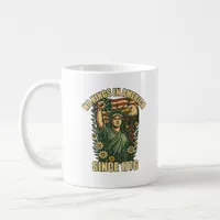 No Kings In America Statue Of Justice For Immigran Coffee Mug