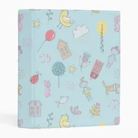 Hand Drawn Cute Stuff ID360 Mini Binder