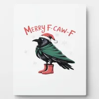 Merry Christmas F Caw F Vintage Classic Style Plaque