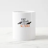 Halloween Bats Be Scary Funny Meme Giant Coffee Mug