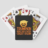 Halloween Trumpkin Make Halloween Great Again Poker Cards