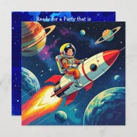 Out of this World Space Themed Boy's Birthday Card