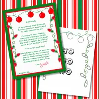 Letter from Santa Paper Sheet