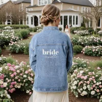 Bride Personalized Bridal Party Denim Jacket