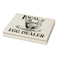 Chicken Egg Dealer Funny Rubber Stamp