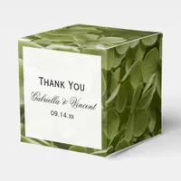 Green Annabelle Hydrangea Floral Wedding Favor Boxes