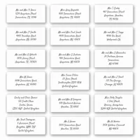 Set 18 Individual Recipient Name Address Shipping Sticker