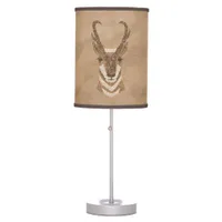 Southwest Pronghorn Petroglyph Table Lamp