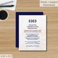 Executive Networking Event Invitation with Logo