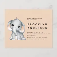 BUDGET Elephant Gender Neutral Baby Shower