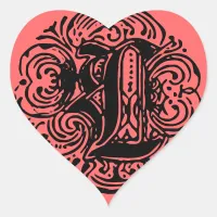 Monarchia "L" Heart Sticker