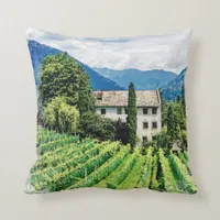 *~* Tuscany Vineyard Tuscan Vino Mountains Throw Pillow