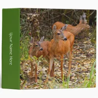 Stunning Trio of Blacktail Deer in the Forest 3 Ring Binder