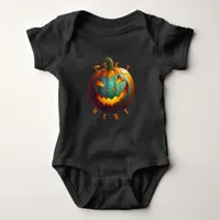 Halloween Pumpkin Vibes design T-Shirt Baby Bodysuit