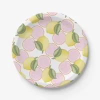 Pink Lemonade Citrus Birthday Party Plates