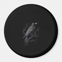 Crow, F-Caw-F Funny Bird Moon Gothic Adult Humor T Magnet