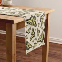 Southwest Yellow Swallowtail Butterflies All Over Short Table Runner