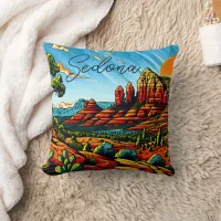 Sedona, Arizona Christmas Throw Pillow