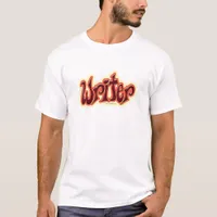Just Writer Hand Red Lettered Style Fun T-Shirt