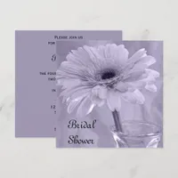 Light Purple Daisy Bridal Shower Invitation