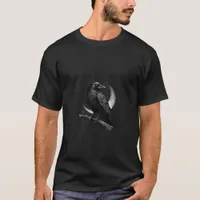 Funny F-Caw-F Crow Retro Graphic T-Shirt