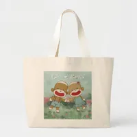 Lil & Kona Holiding Hands Large Tote Bag