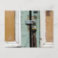 Locked and Abandoned Postcard