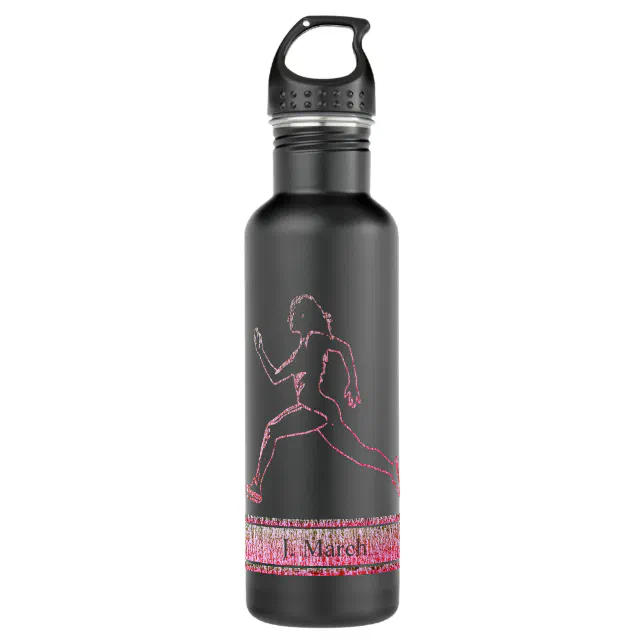 Grace in Motion: The Silhouette of Speed Stainless Steel Water Bottle