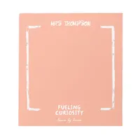 Fueling Curiosity Personalized Teacher Gift Notepad