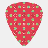 Christmas Holiday Charm Pattern 03 -  Guitar Pick