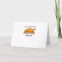 All About That Baste Thanksgiving Trendy Aesthetic Card