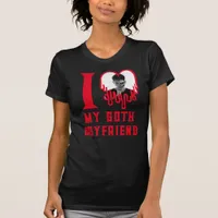 I Love My Goth Boyfriend Bleeding Red Heart Photo T-Shirt