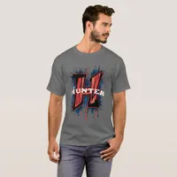 Customizable Monogram "H": Graffiti Spray Paint T-Shirt