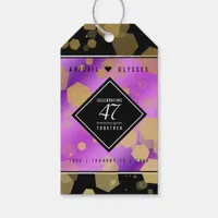 Elegant 47th Amethyst Wedding Anniversary Gift Tags