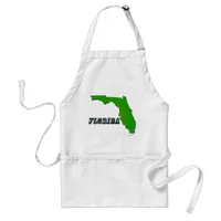 Florida State Map and Text Adult Apron