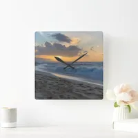 Beach Art Coastal Decor Wall Clock