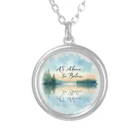 As Above So Below Silver Plated Necklace