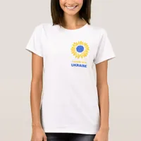 Ukraine Sunflower Ukrainian Support Patriotic T-Shirt
