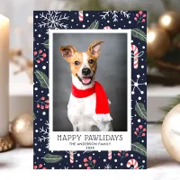 Happy Pawlidays Pet Holiday Photo Card