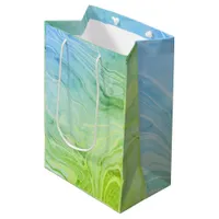 Trendy Modern Elegant Chic Marble Medium Gift Bag