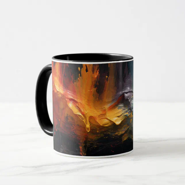 Cresting Wave oil painting Mug