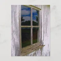 Old Window Postcard