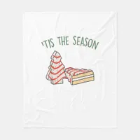 Tis The Season Holiday Christmas Fleece Blanket