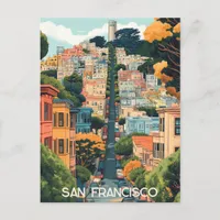 Travel to San Francisco USA Postcard