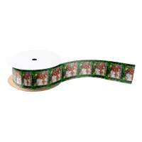 Merry Elves Wrapping Presen 1.5" Wide Satin Ribbon