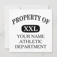 Property of XXL Your Name