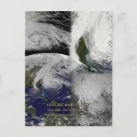 Satellite Collage View of Hurricane Sandy Postcard